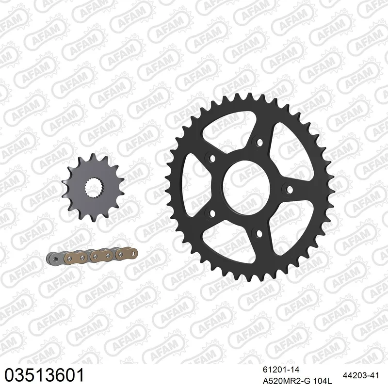 Kit chaîne AFAM Aprilia Tuareg 125