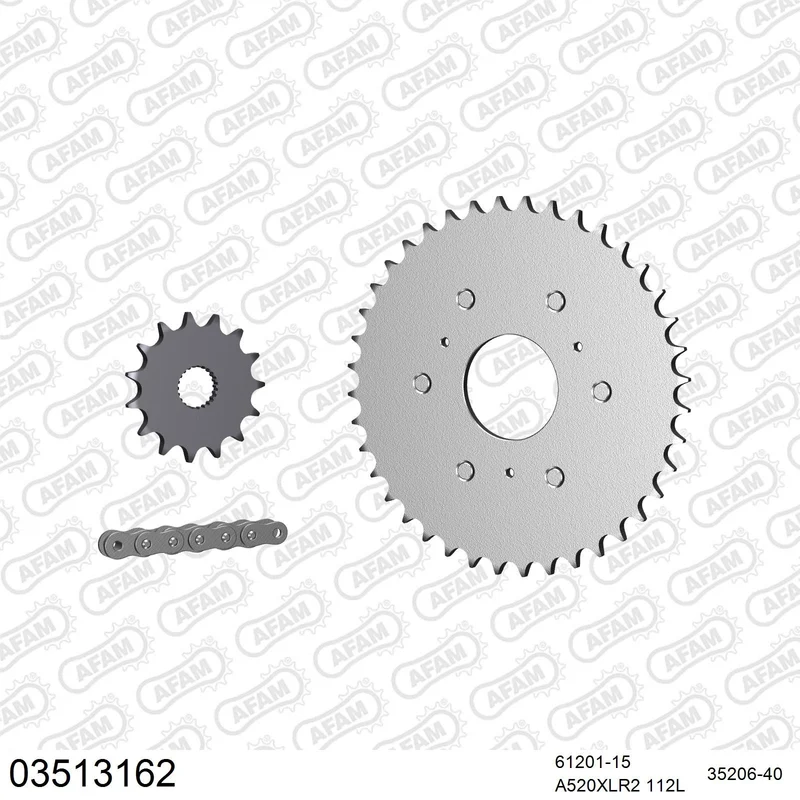 Kit chaîne AFAM Aprilia Classic 125