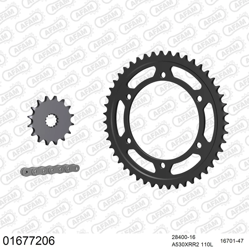 Kit chaîne AFAM Kawasaki GPX 750 R