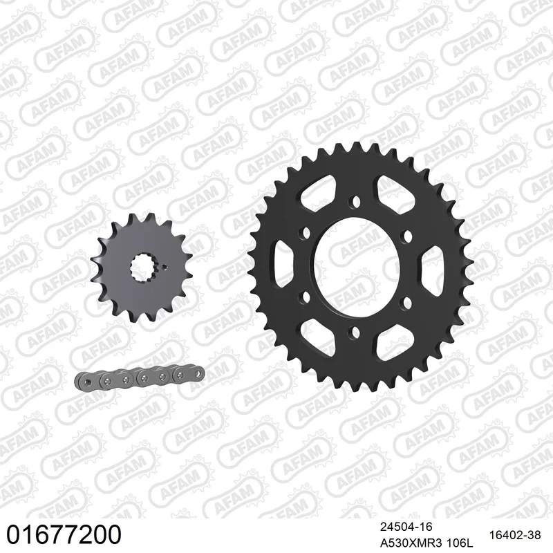 Kit chaîne AFAM Kawasaki KZ 750 Bicylindre