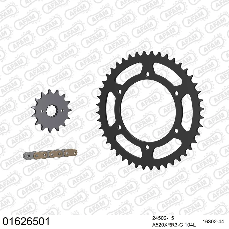 Kit chaîne AFAM Kawasaki KLR 250