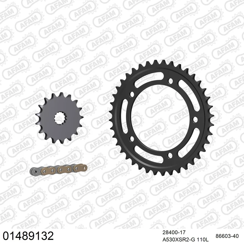 Kit chaîne AFAM Suzuki SV 1000 N