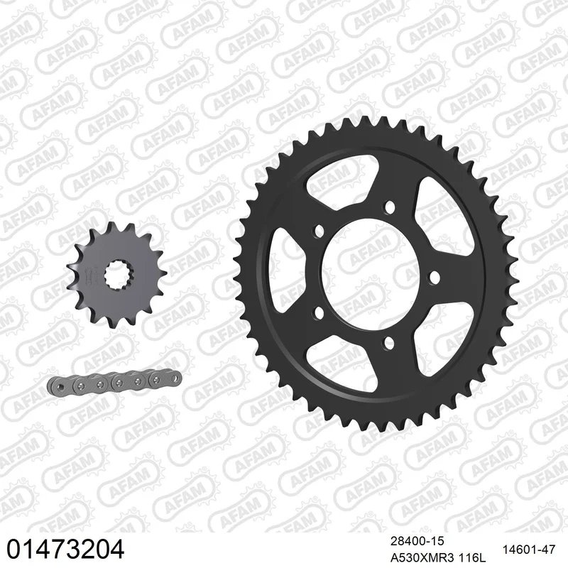 Kit chaîne AFAM Suzuki GSF 650 Bandit ABS