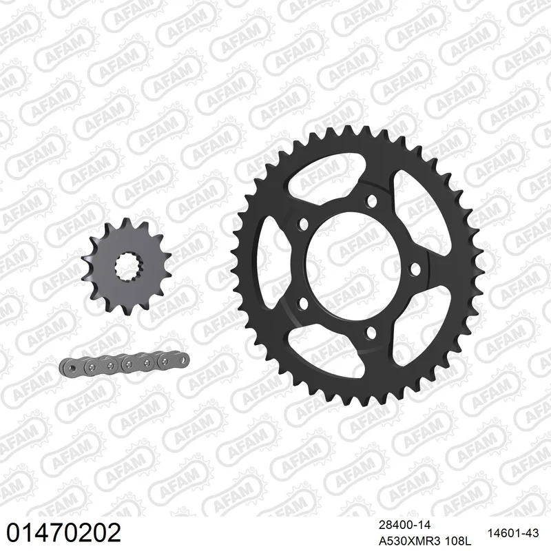 Kit chaîne AFAM Suzuki GSX 600 RF
