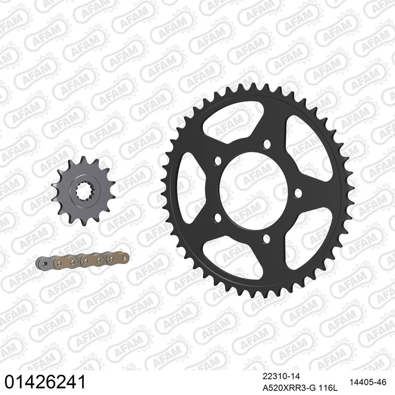 Kit chaîne AFAM Suzuki GW 250 Inazuma