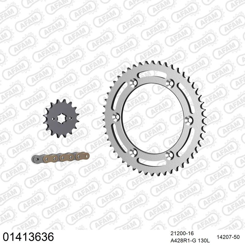 Kit chaîne AFAM Suzuki DR 125 SM