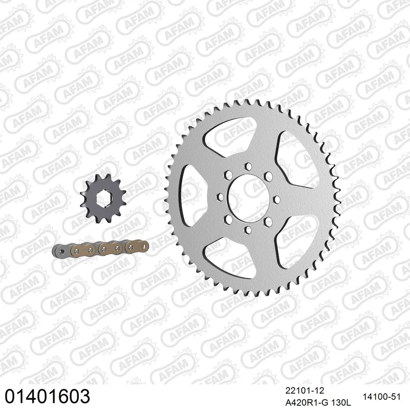 Kit chaîne AFAM Suzuki TS 50 X