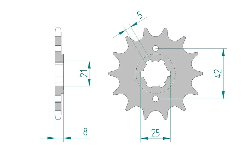 Kit chaîne AFAM Yamaha TT 350