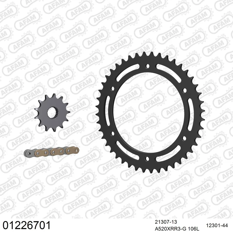 Kit chaîne AFAM aluminium Yamaha TT 250 R