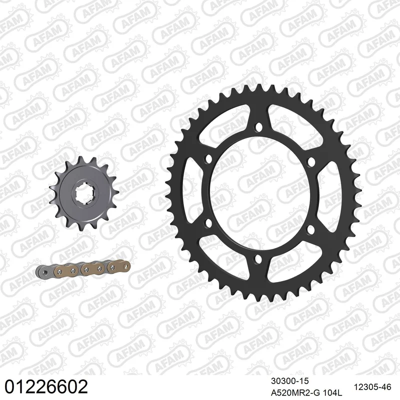 Kit chaîne AFAM Yamaha DT 250 MX