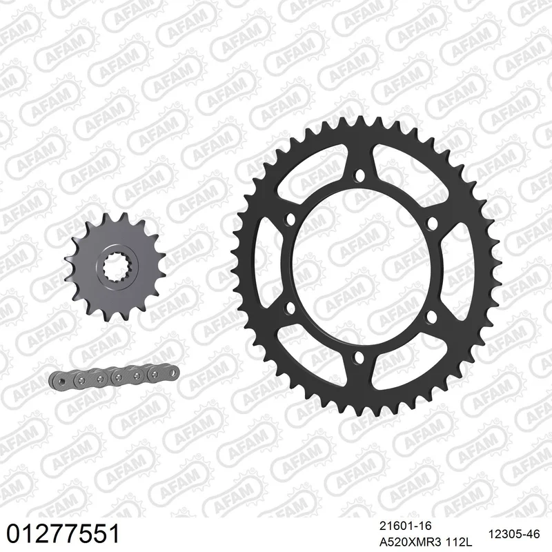 Kit chaîne AFAM Yamaha XTZ 750 Super Ténéré