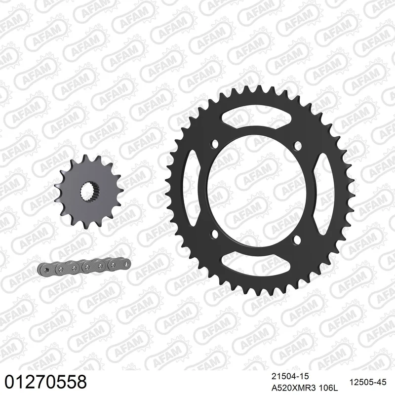 Kit chaîne AFAM Yamaha XT 600 Ténéré
