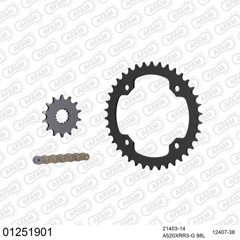 Kit chaîne AFAM Yamaha YFM 450 R
