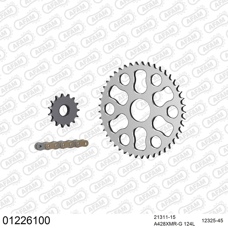 Kit chaîne AFAM Yamaha XG 250 Tricker