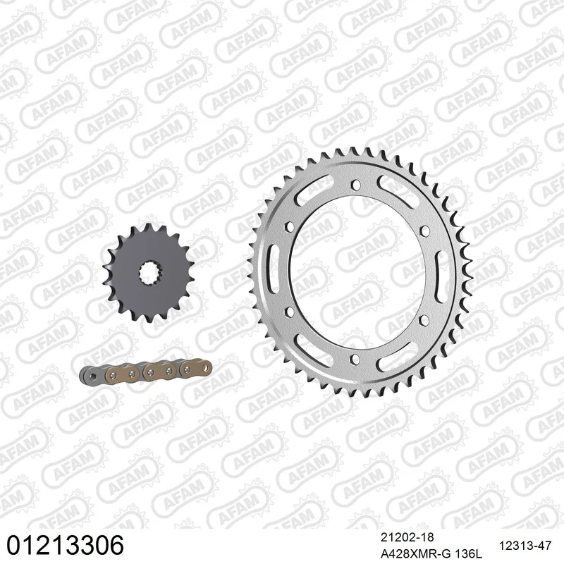 Kit chaîne AFAM Yamaha TZR 125 R (Italie)