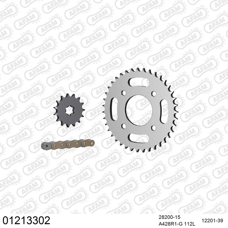 Kit chaîne AFAM Yamaha RD 125 DX (Bâtons)