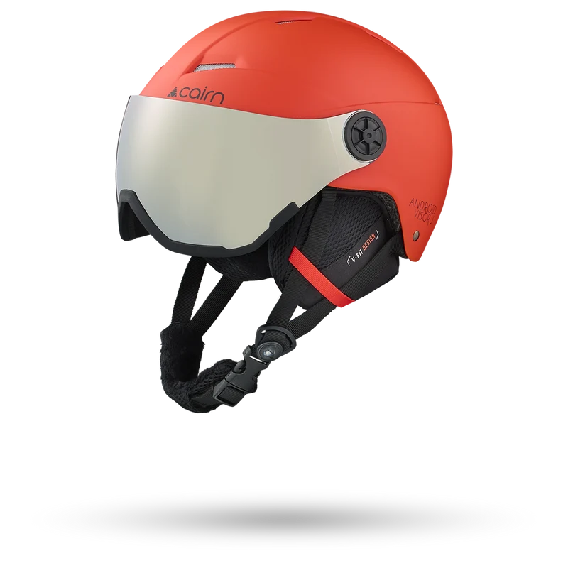 ANDROID VISOR J MAT BRIGHT RED