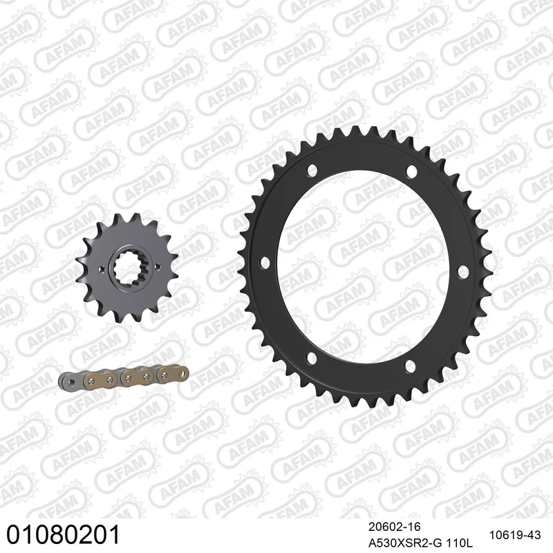 Kit chaîne AFAM Honda VFR 800 VTEC