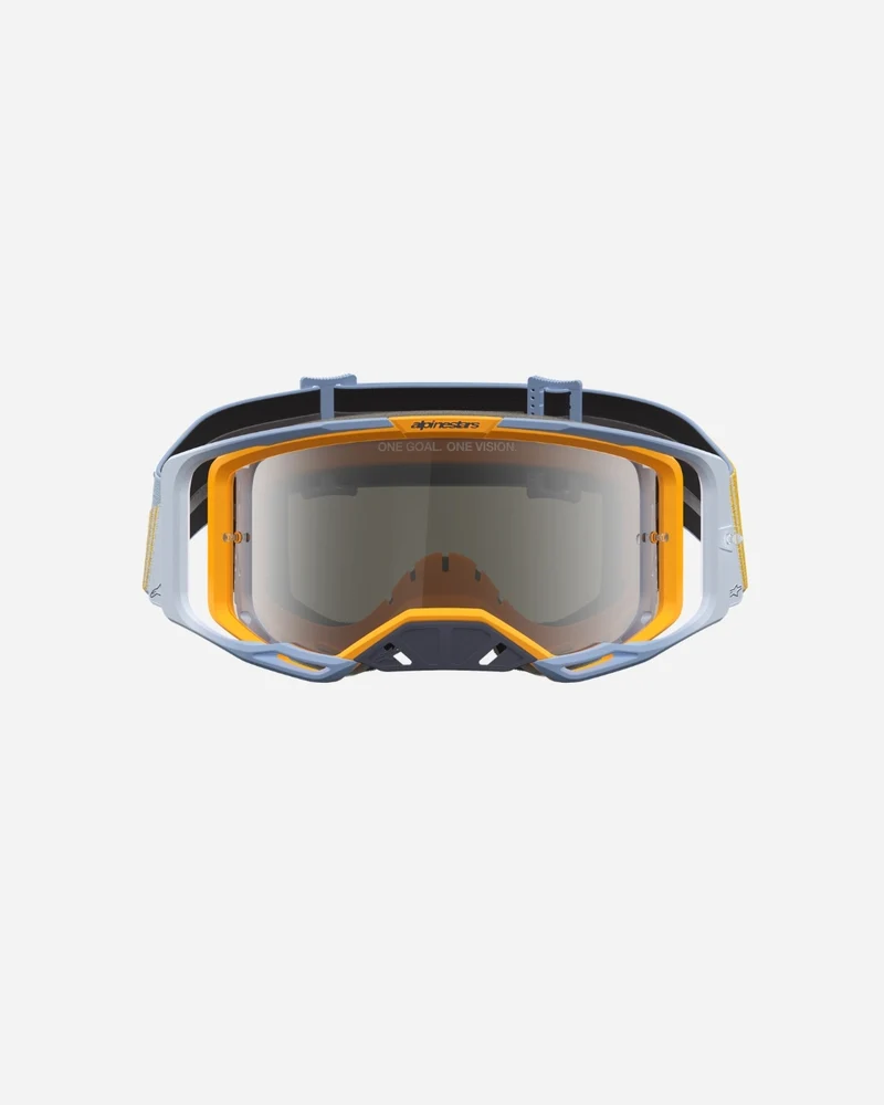 Masques Alpinestars Vision 8 Maven - Bleu Poussière/Orange/Miroir Argent