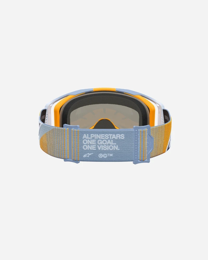 Masques Alpinestars Vision 8 Maven - Bleu Poussière/Orange/Miroir Argent