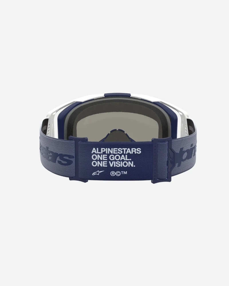 Masques Alpinestars Vision 8 Amber - Navy/Blanc/Miroir Bleu