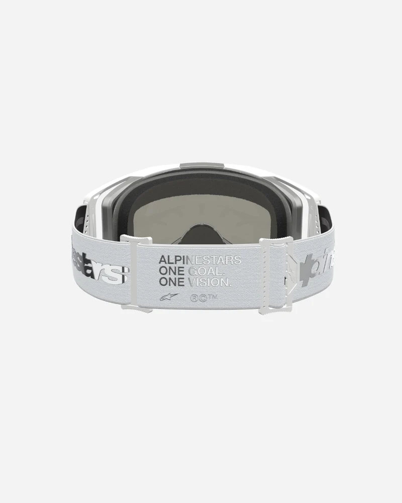 Masques Alpinestars Vision 8 Amber - Blanc/Argent/Miroir Argent