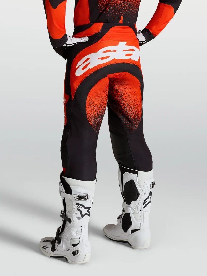 Pantalon Alpinestars Techstar Swan - Rouge cardinal/Noir/Blanc