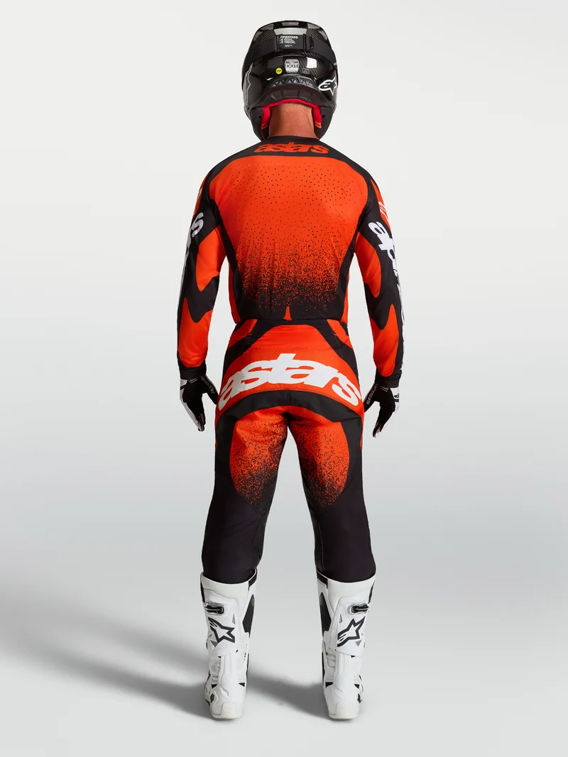 Pantalon Alpinestars Techstar Swan - Rouge cardinal/Noir/Blanc