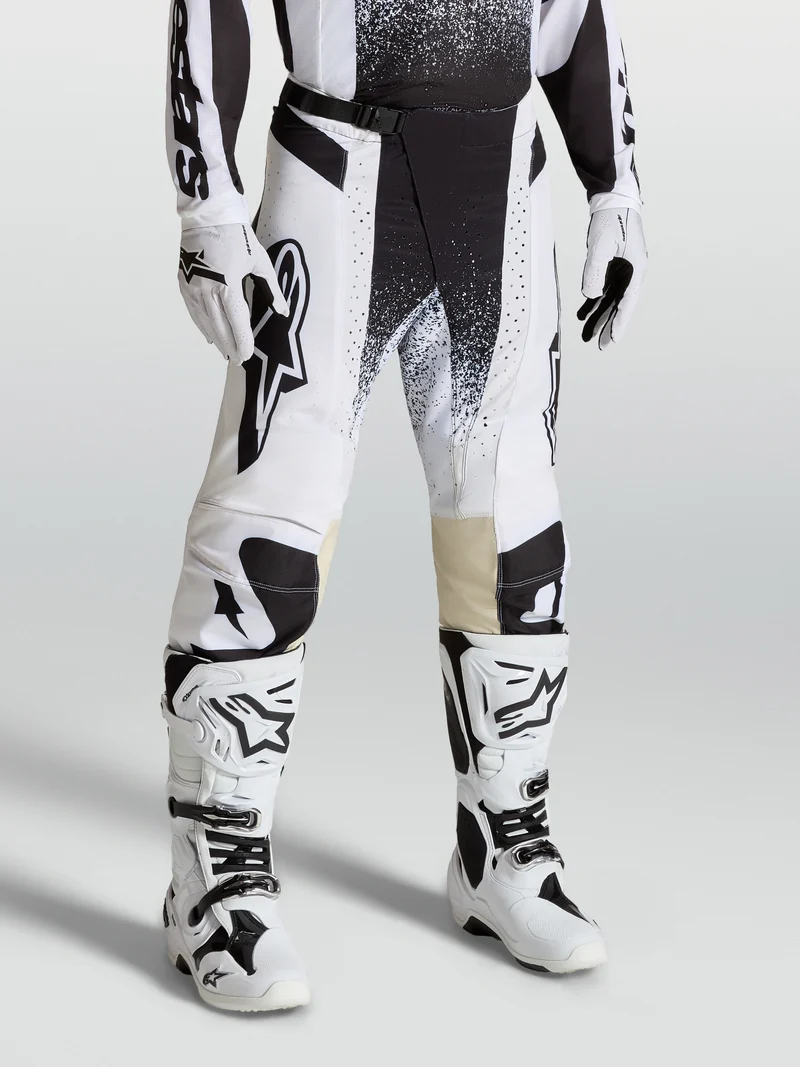 Pantalon Alpinestars Techstar Swan - Blanc/Noir