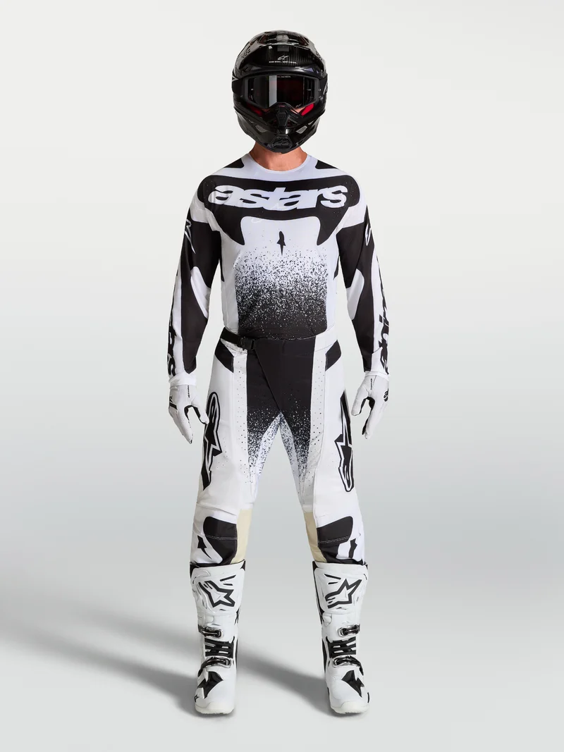 Pantalon Alpinestars Techstar Swan - Blanc/Noir