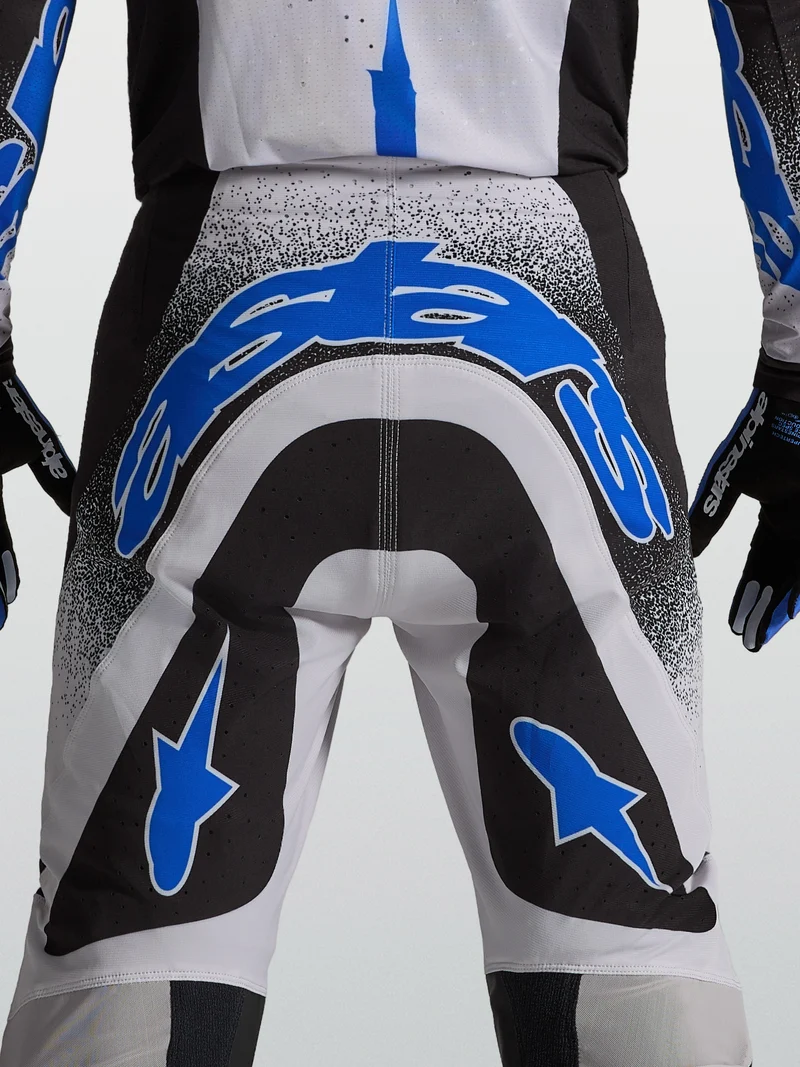 Pantalon Alpinestars Supertech Hiten AFD - Noir/Lilas clair/Bleu Blithe