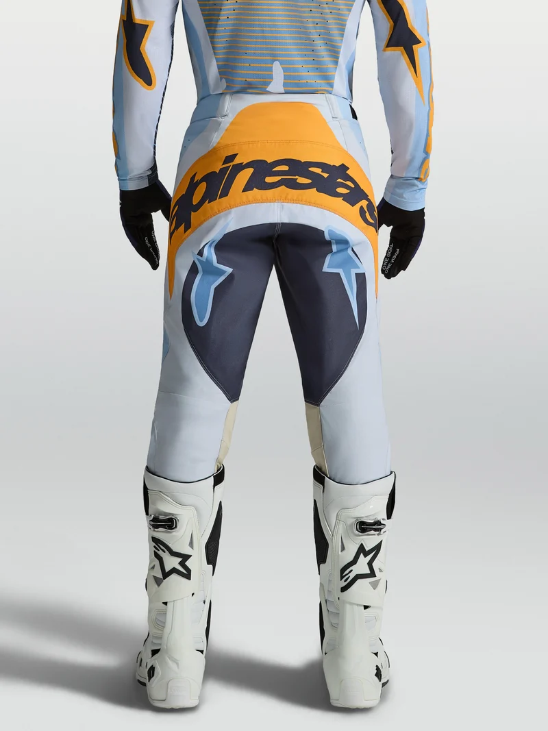 Pantalon Alpinestars Techstar Maven - Bleu poussière/Mandarine/Noir