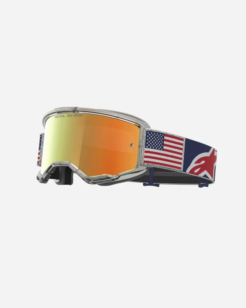 Masque Alpinestars Vision 5 Fiftyfold Édition Limitée - Bleu/Rouge/Blan