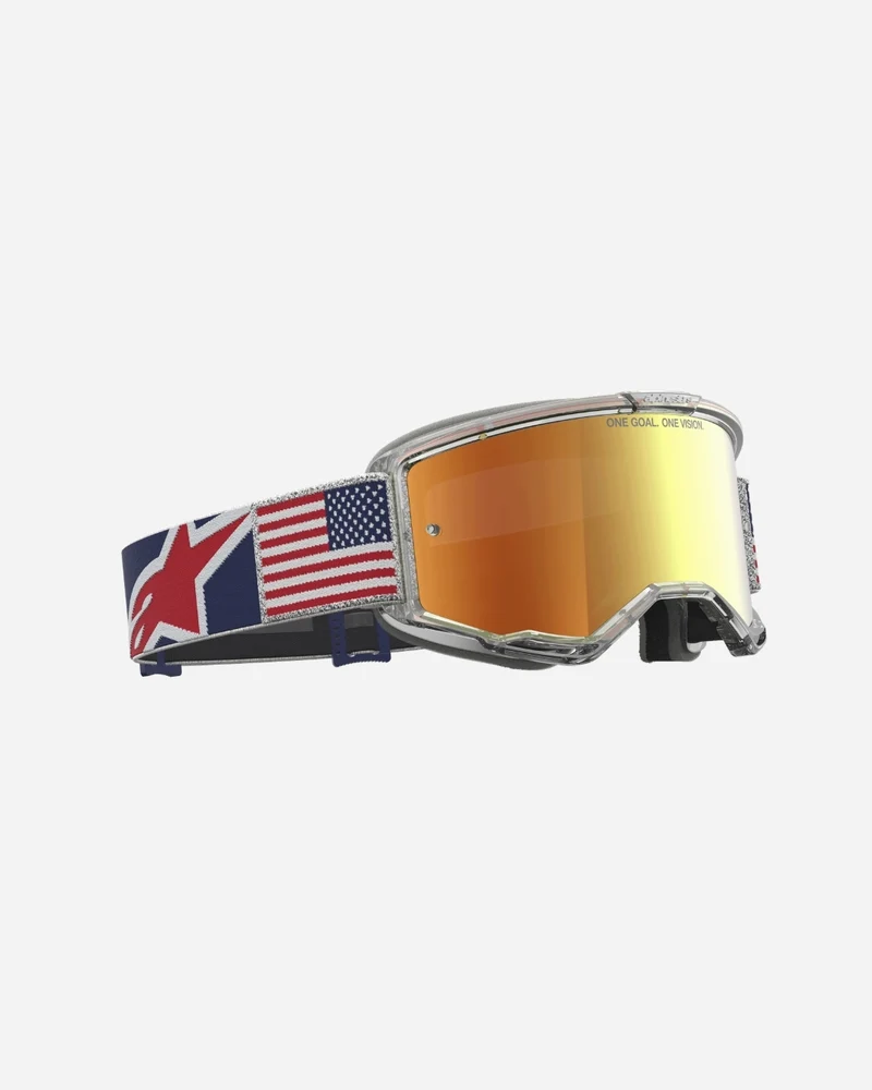 Masque Alpinestars Vision 5 Fiftyfold Édition Limitée - Bleu/Rouge/Blan