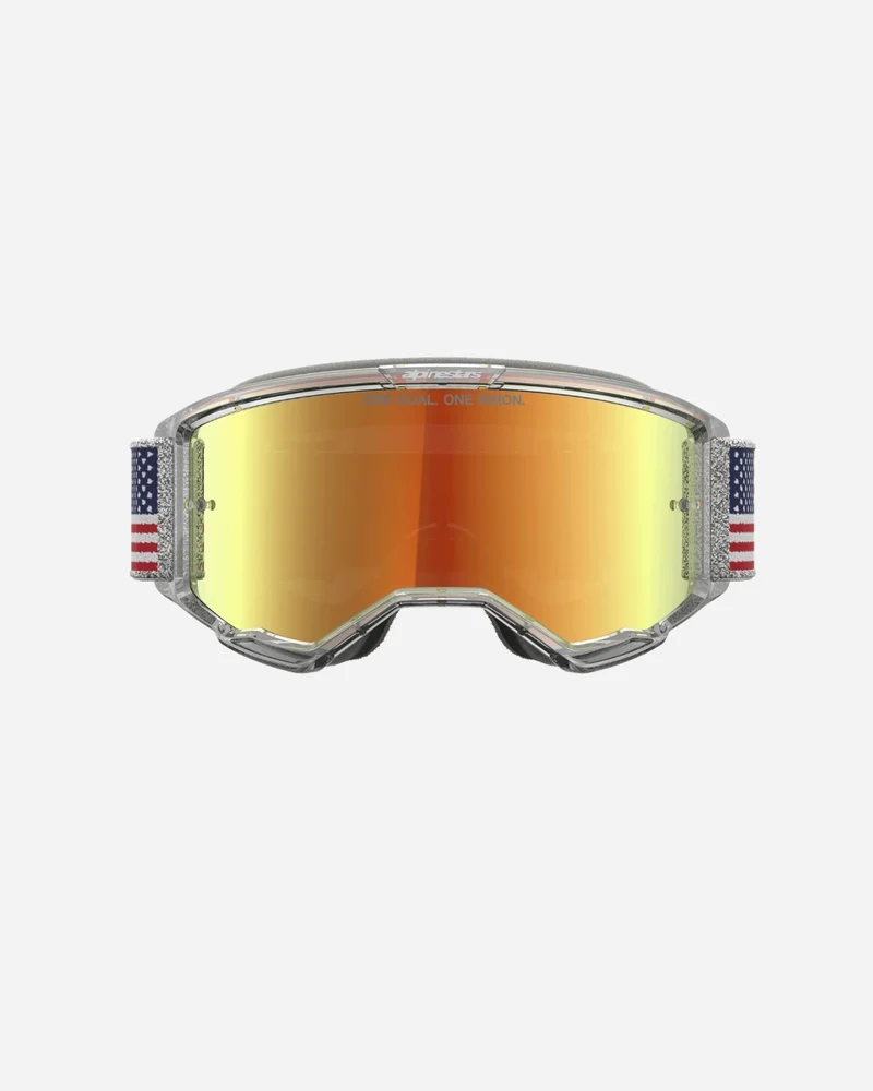 Masque Alpinestars Vision 5 Fiftyfold Édition Limitée - Bleu/Rouge/Blan