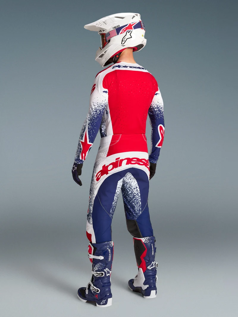 Pantalon Alpinestars Techstar Unity Édition Limitée - Bleu/Rouge/Blanc