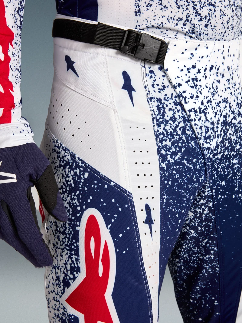 Pantalon Alpinestars Techstar Unity Édition Limitée - Bleu/Rouge/Blanc