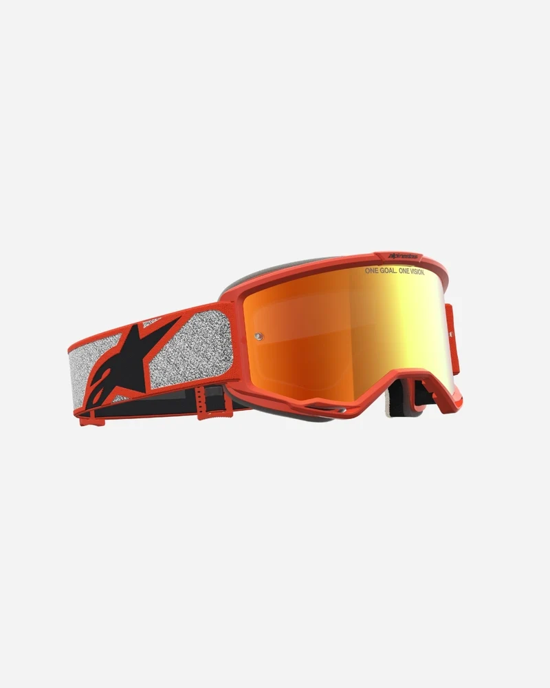 Masques Alpinestars Vision 5 Rora - Argent/Orange/Miroir Rouge