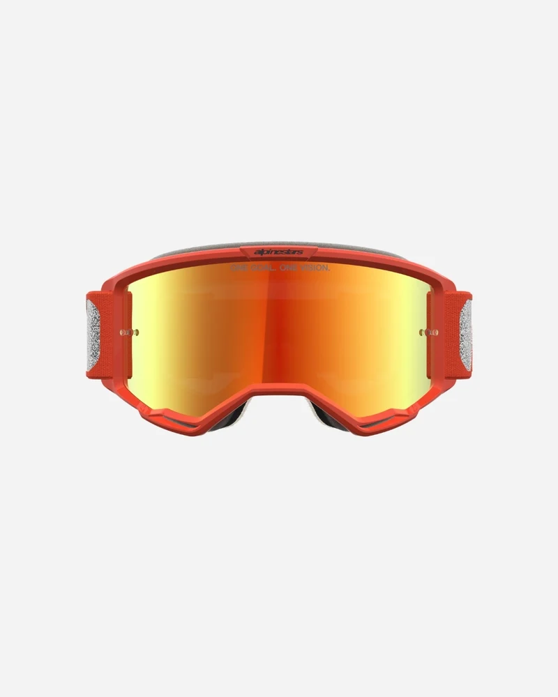 Masques Alpinestars Vision 5 Rora - Argent/Orange/Miroir Rouge