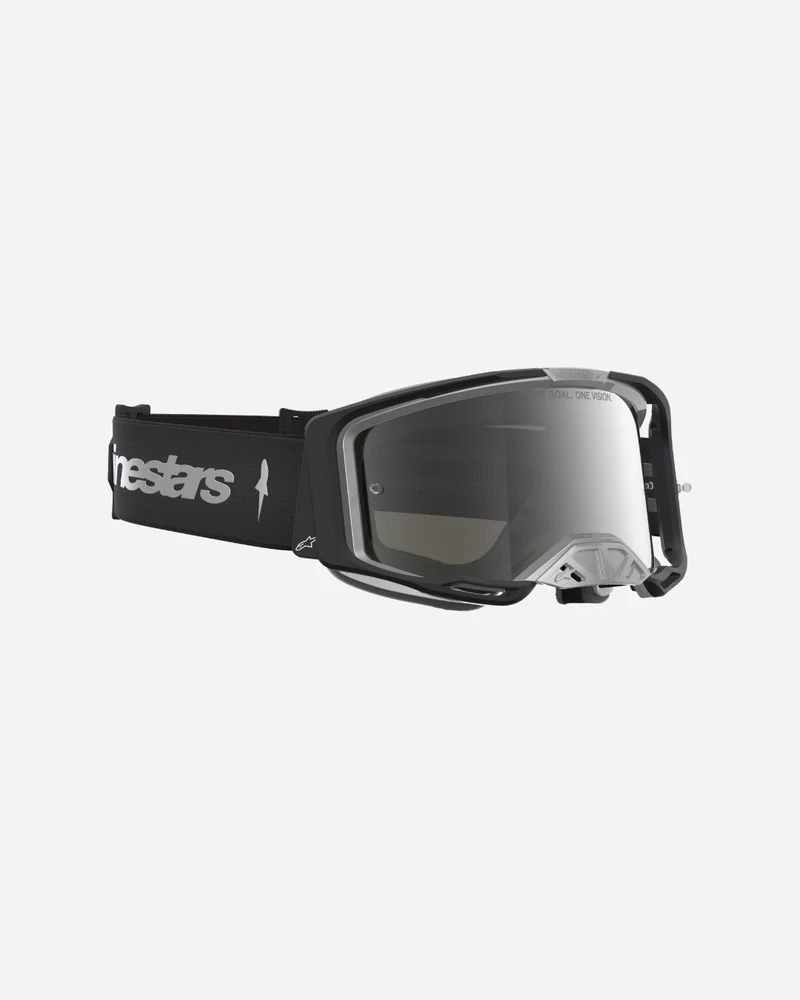 Masques Alpinestars Vision 8 Amber - Noir/Argent/Miroir Argent