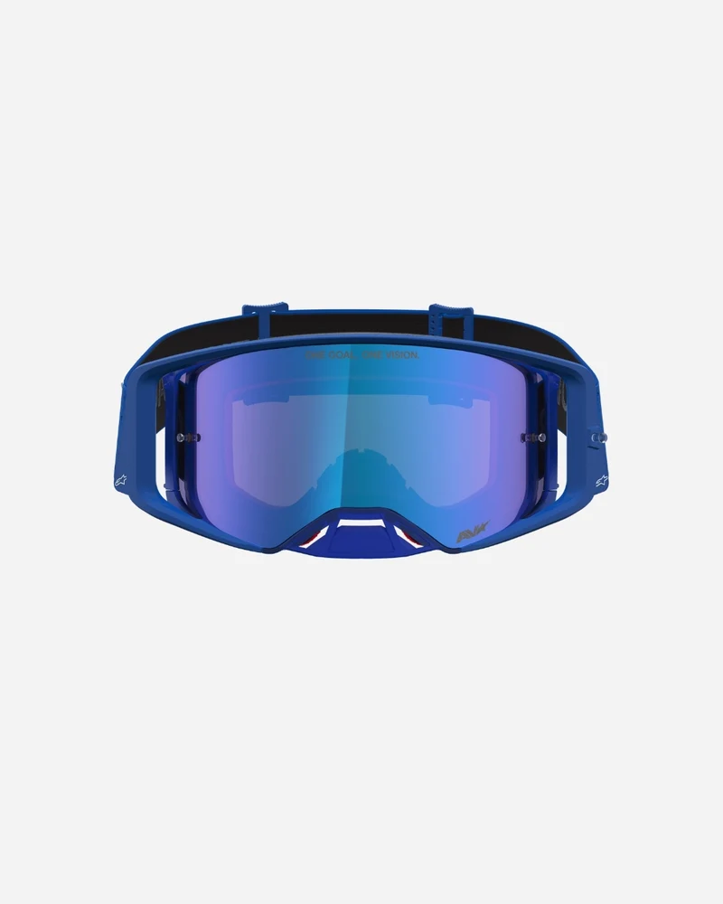 Masques Alpinestars Supertech Vesta - Bleu Blithe/Blanc/Miroir Bleu