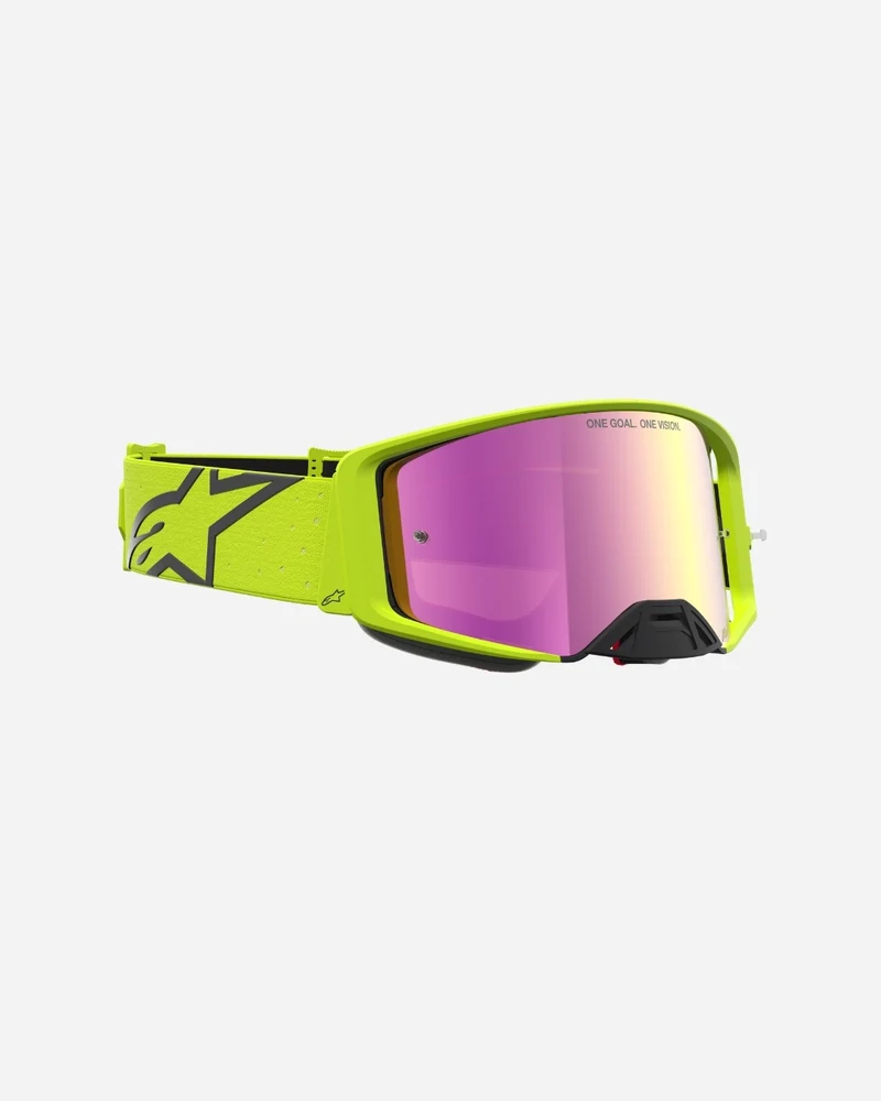 Masques Alpinestars Supertech Vesta - Jaune Fluo/Noir/Miroir Rouge