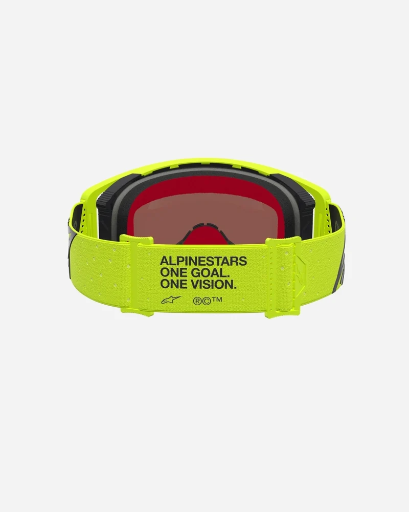 Masques Alpinestars Supertech Vesta - Jaune Fluo/Noir/Miroir Rouge