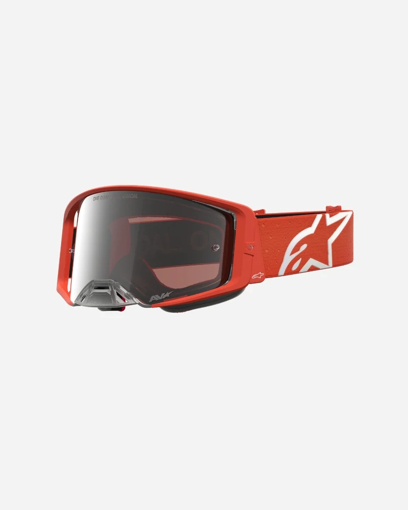 Masques Alpinestars Supertech Vesta - Orange/Argent/Miroir Argent