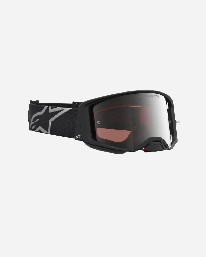 Masques Alpinestars Supertech Vesta - Noir Mat/Argent/Miroir Argent