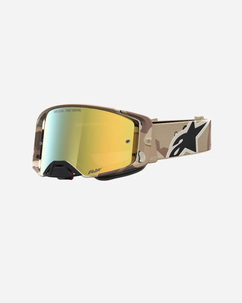 Masques Alpinestars Supertech Lone Camo - Désert/Miroir Or