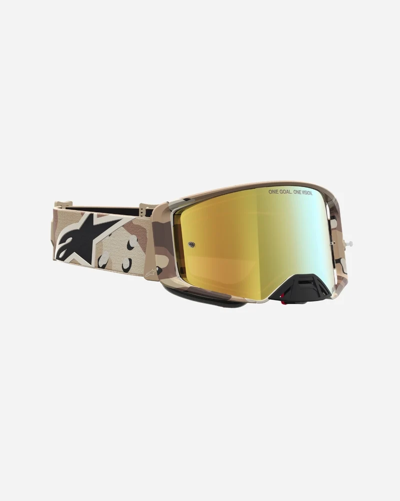 Masques Alpinestars Supertech Lone Camo - Désert/Miroir Or