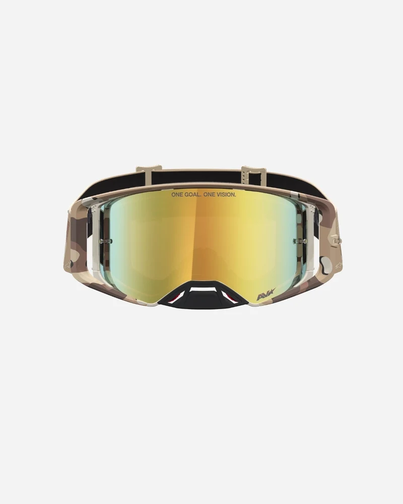 Masques Alpinestars Supertech Lone Camo - Désert/Miroir Or