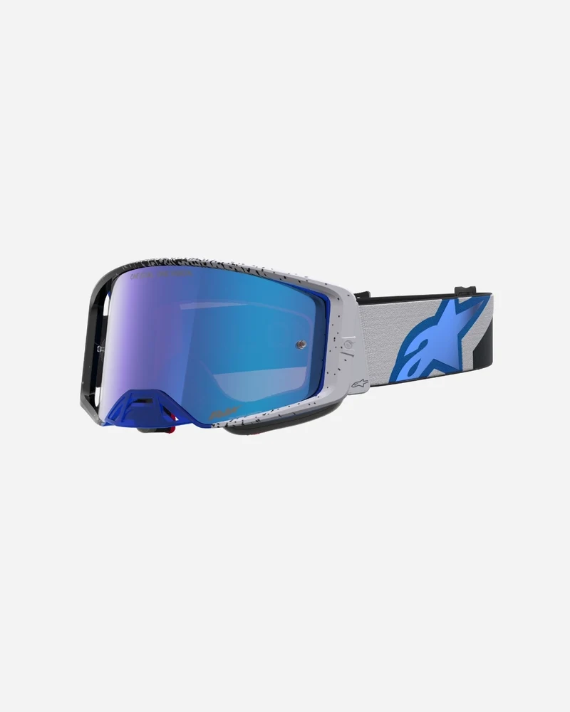 Masques Alpinestars Supertech Hiten - Noir/Bleu Blithe/Miroir Bleu
