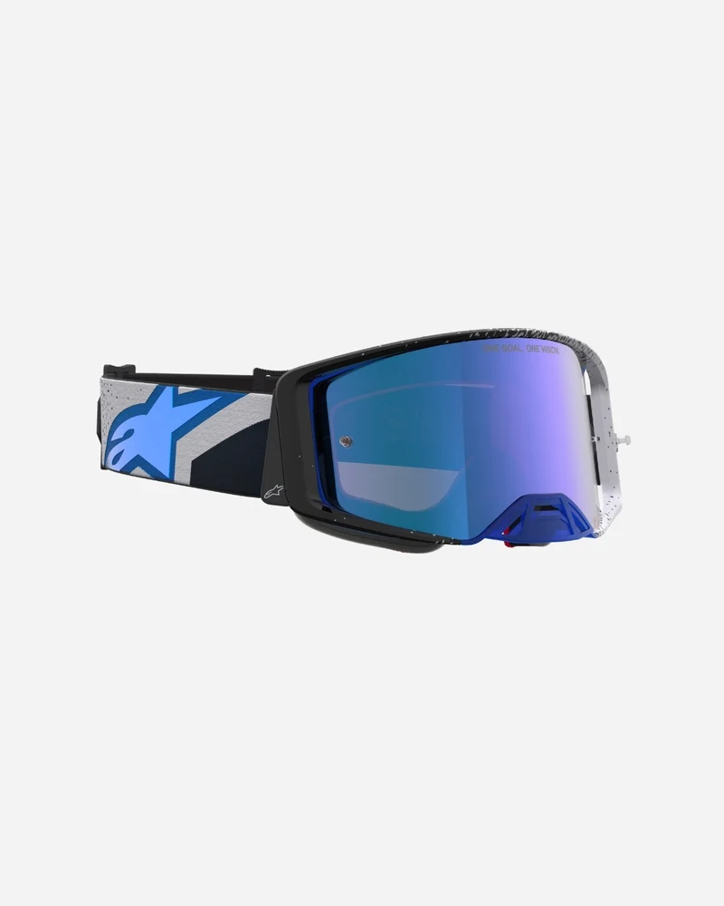 Masques Alpinestars Supertech Hiten - Noir/Bleu Blithe/Miroir Bleu